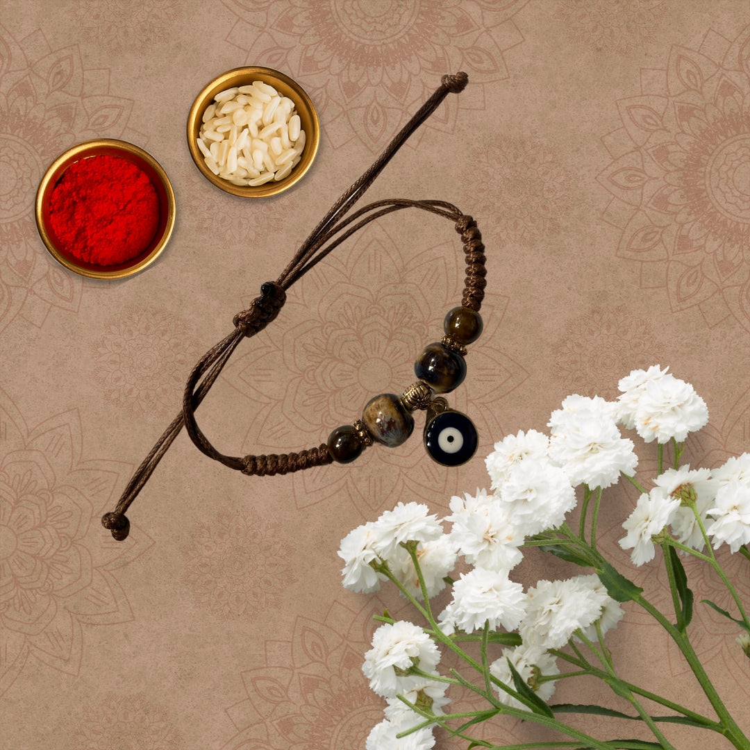 Brown string Rakhi