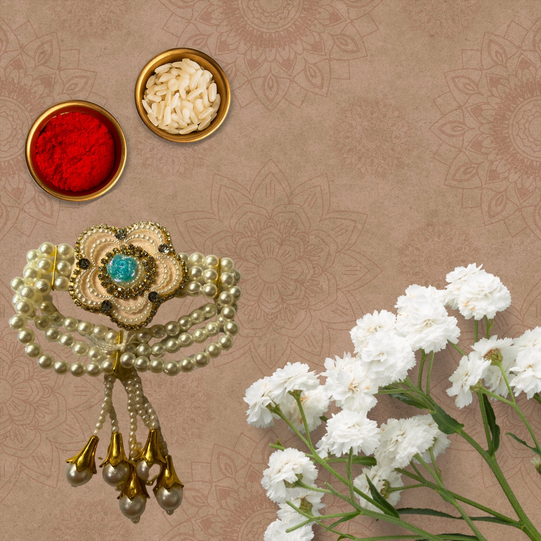 Flower women Bracelet Rakhi