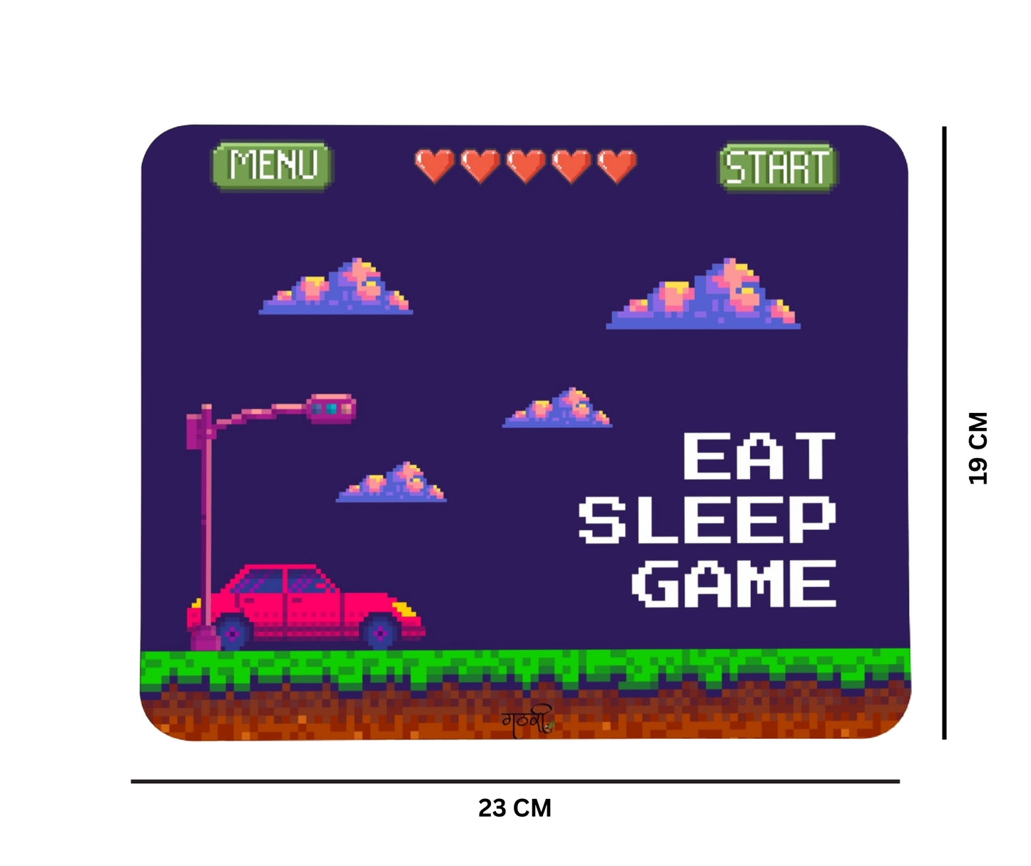 Eat Sleep Game Anti-Slip Mouse pad