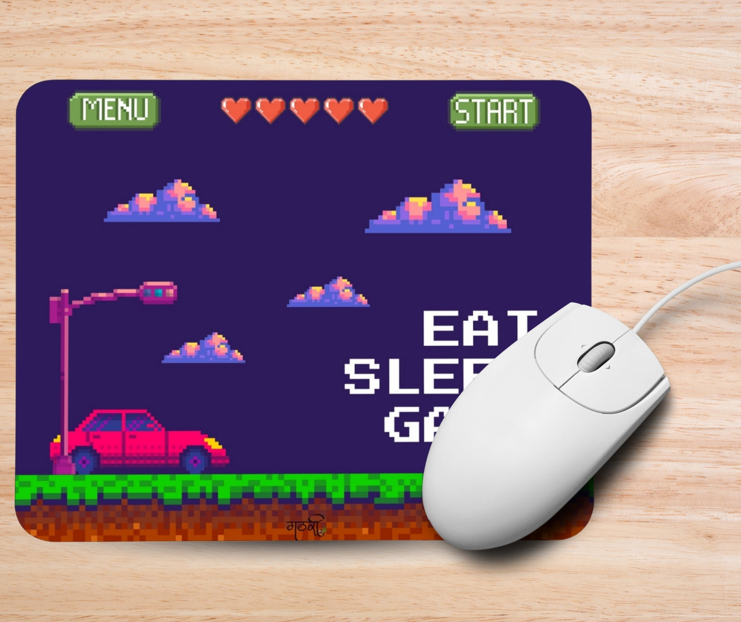 Eat Sleep Game Anti-Slip Mouse pad