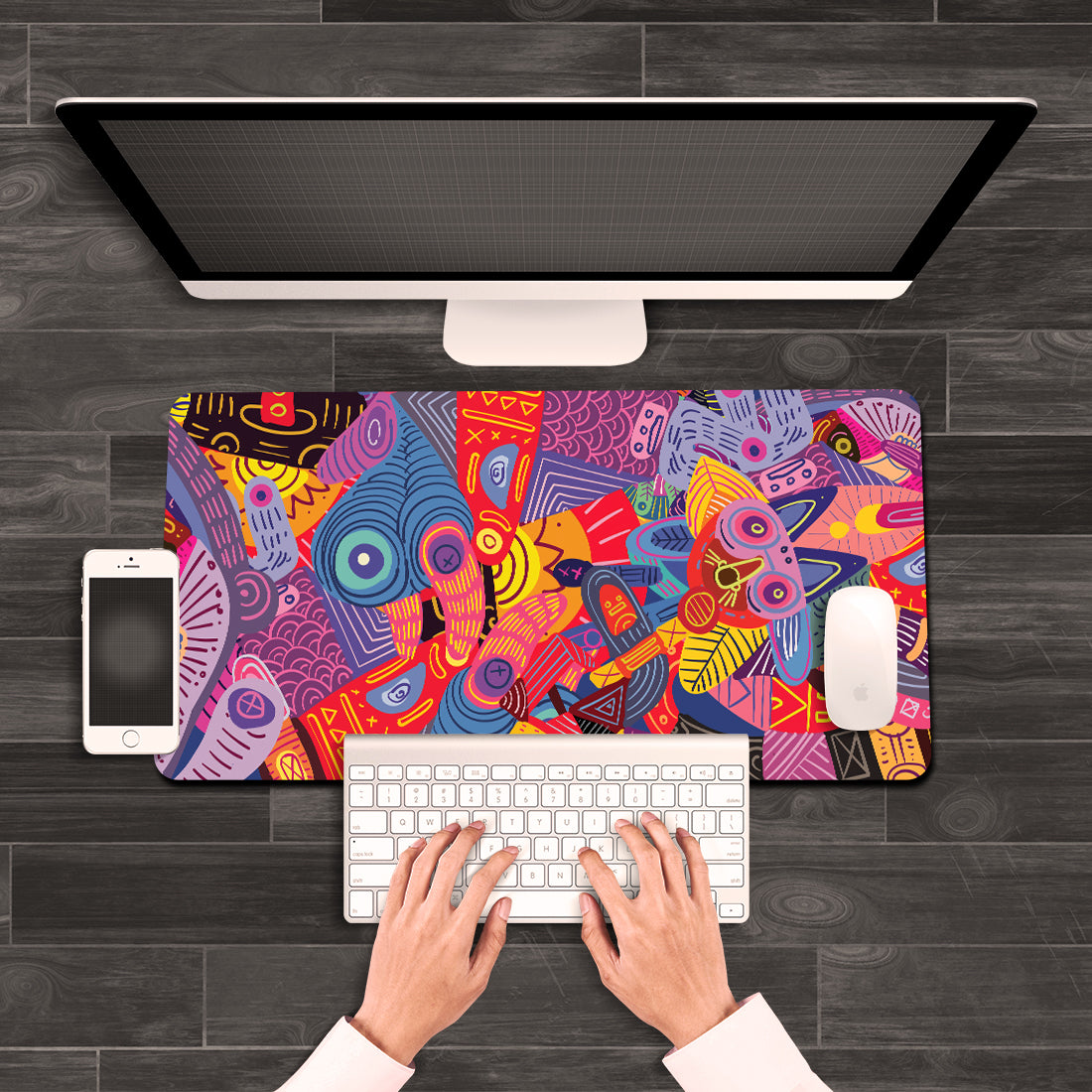 Color Splash Desk Mat