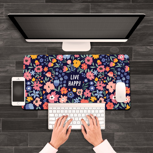 Live Happy Desk Mat