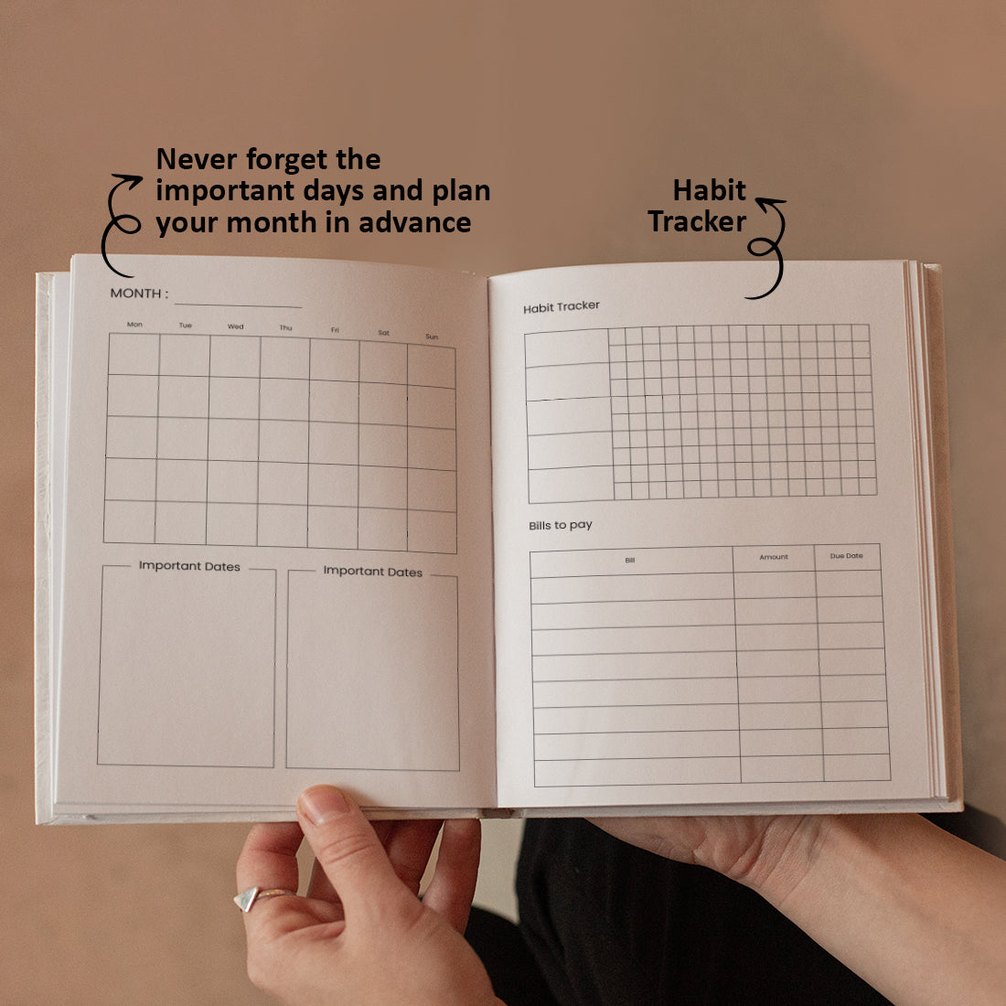 The Master Plan 6 Months Undated Planner