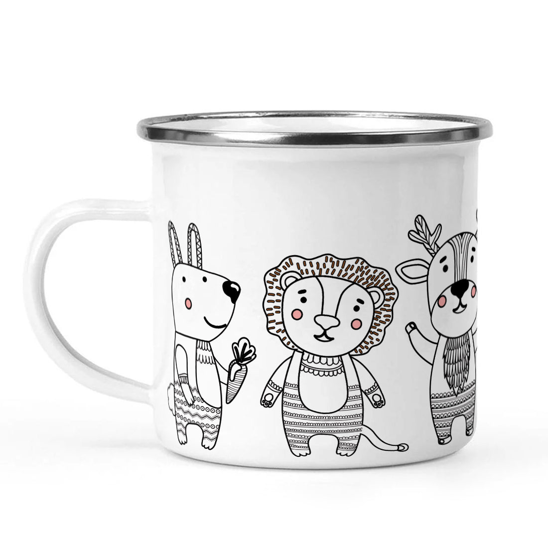 Animal Stainless Steel Enamel Coffee Mug