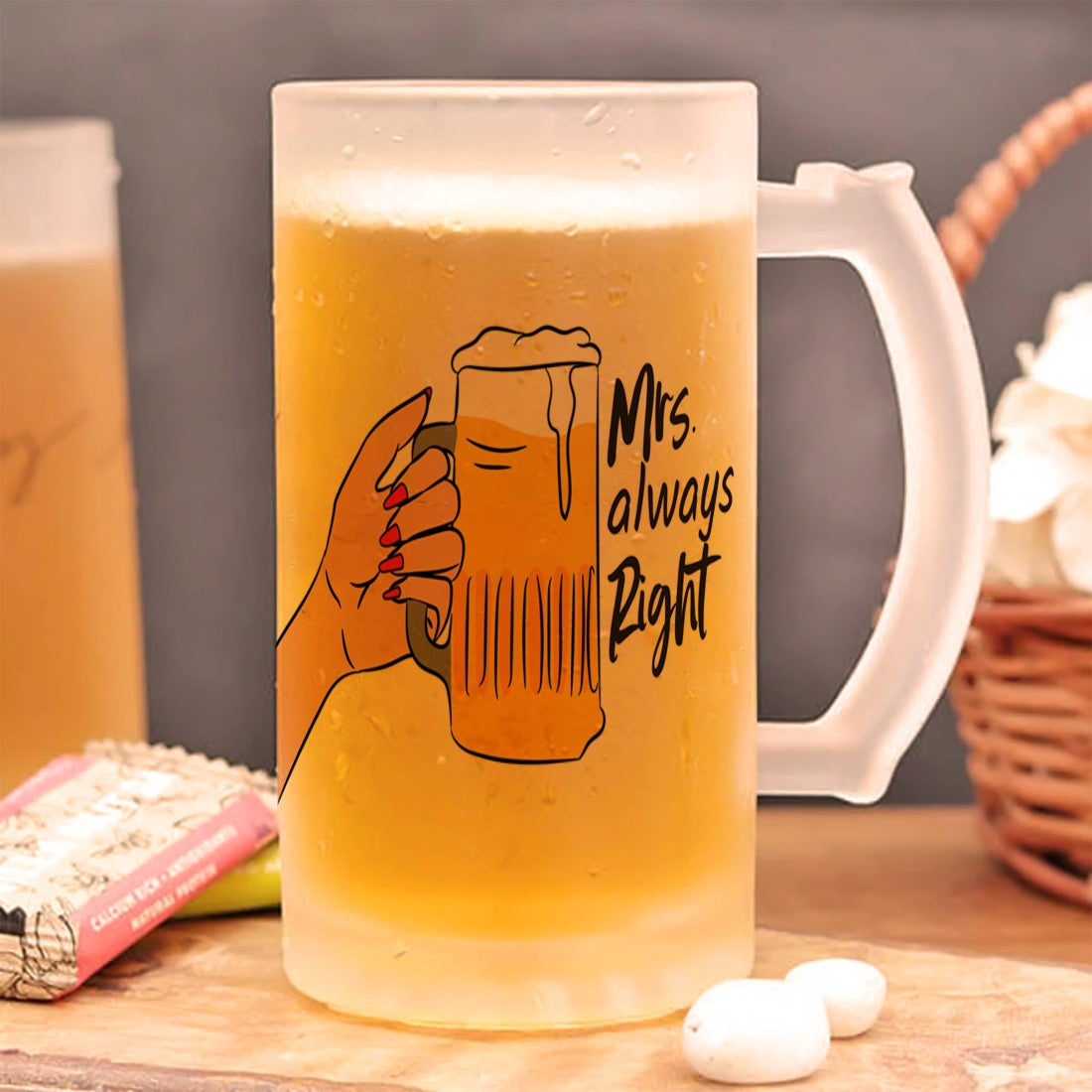 Mr. Right and Mrs. Always Right Beer Mug Combo