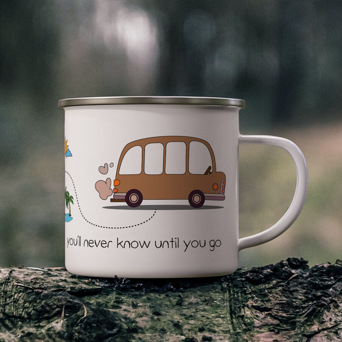 Journey Stainless Steel Enamel Coffee Mug