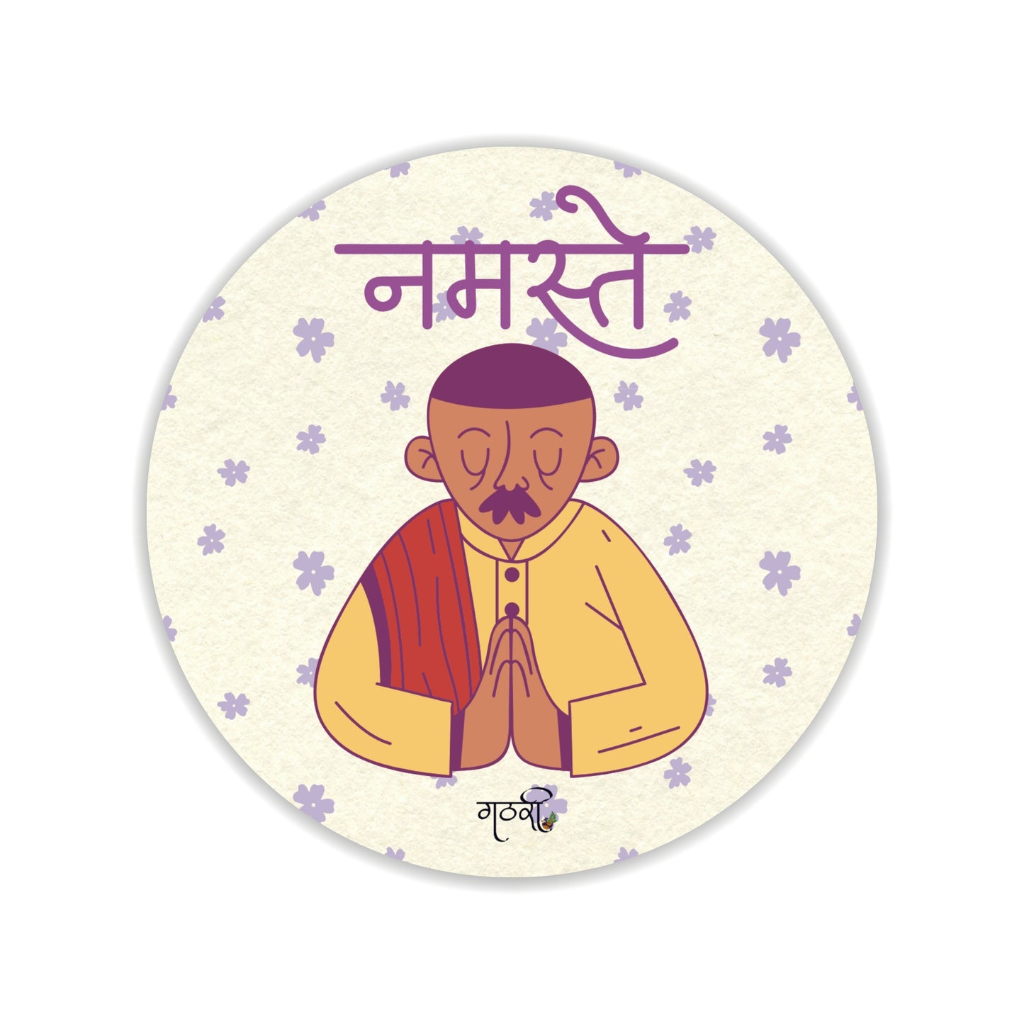Namaste and Aur Batao Set of 2 Quoted Fridge Magnet for Refrigerator