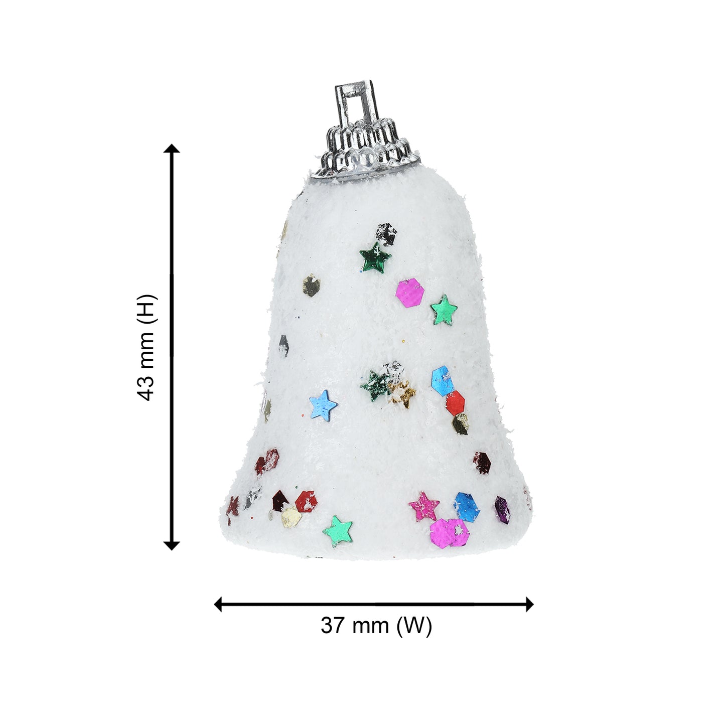 Set of 6 pieces only Christmas Tree Decoration Items Bells Hanging Ornaments Props Accessories Xmas Tree Decor - Christmas Decorations Items for Home - Gifts Item