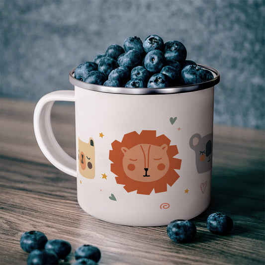 Wildlife Stainless Steel Enamel Coffee Mug