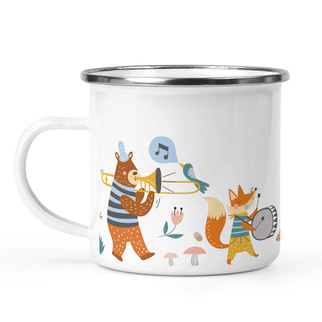 Circus Stainless Steel Enamel Coffee Mug