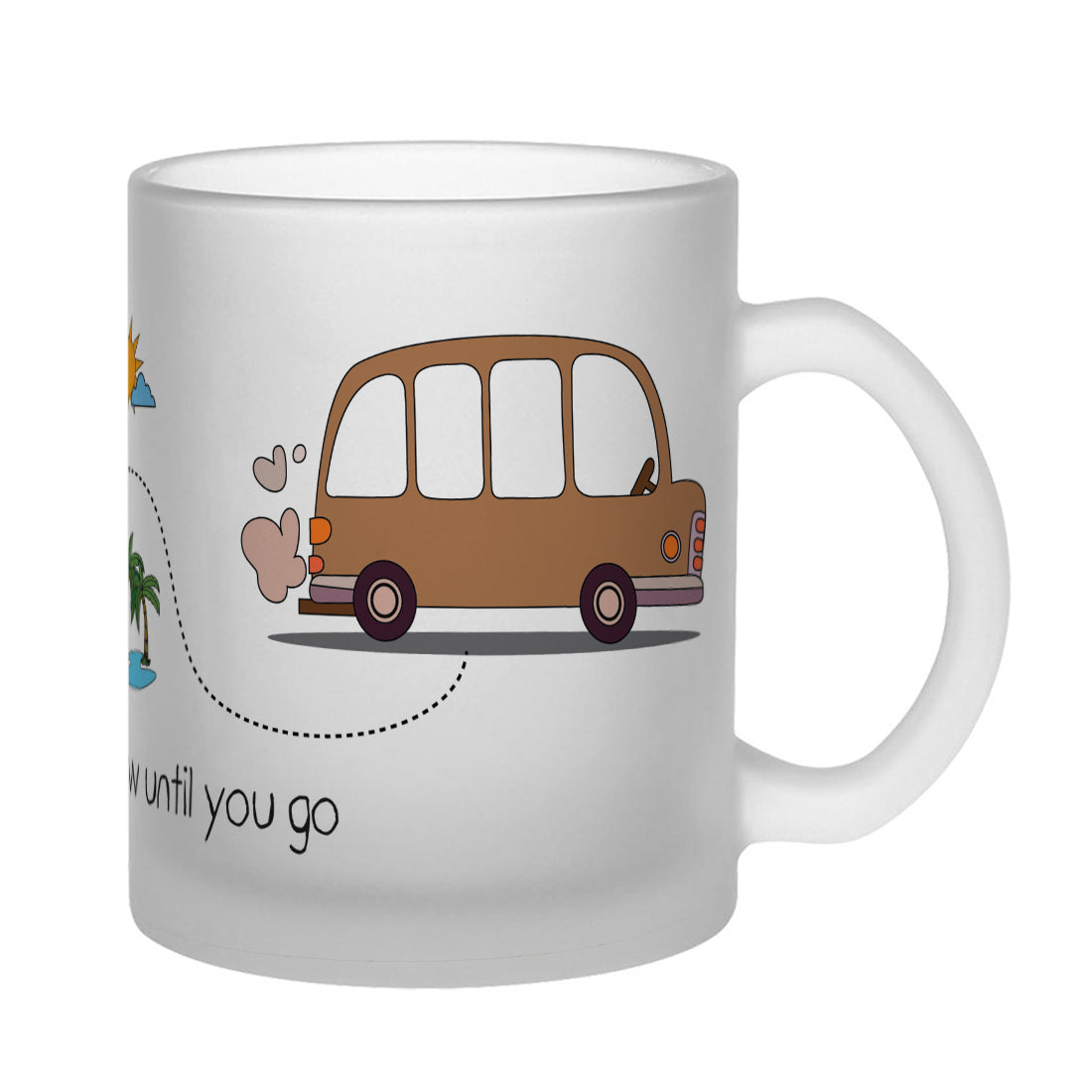 Journey Frosted Glass Coffee Mug