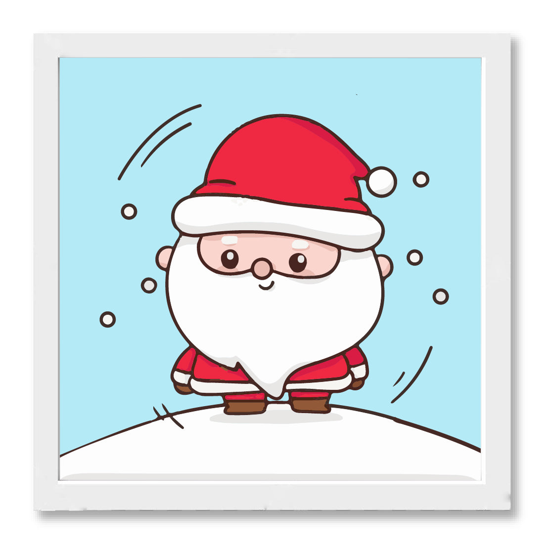 Cute Santa Christmas Poster frame