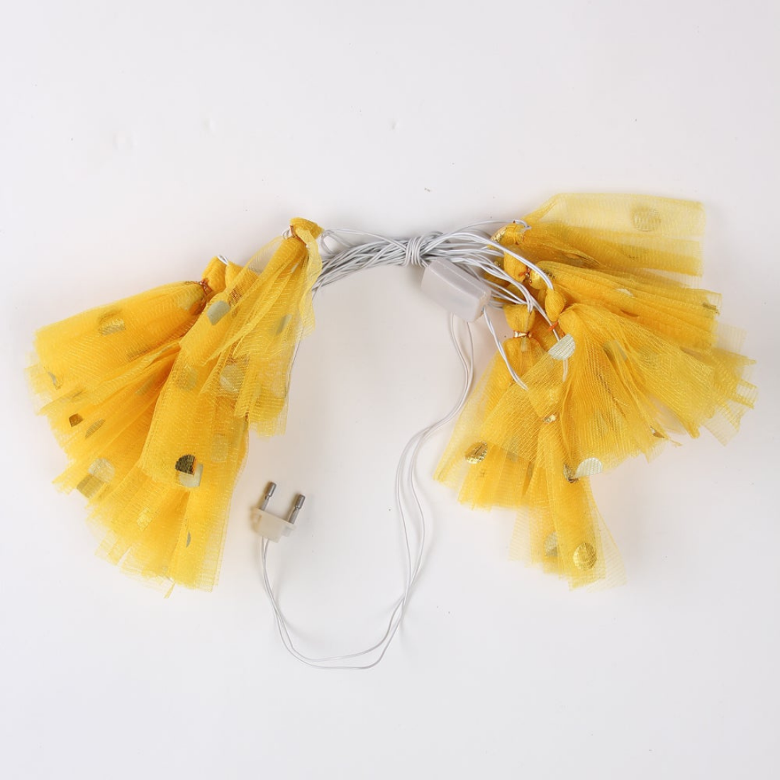 Yellow Potli String Light Handcrafted Decorated Hanging Light