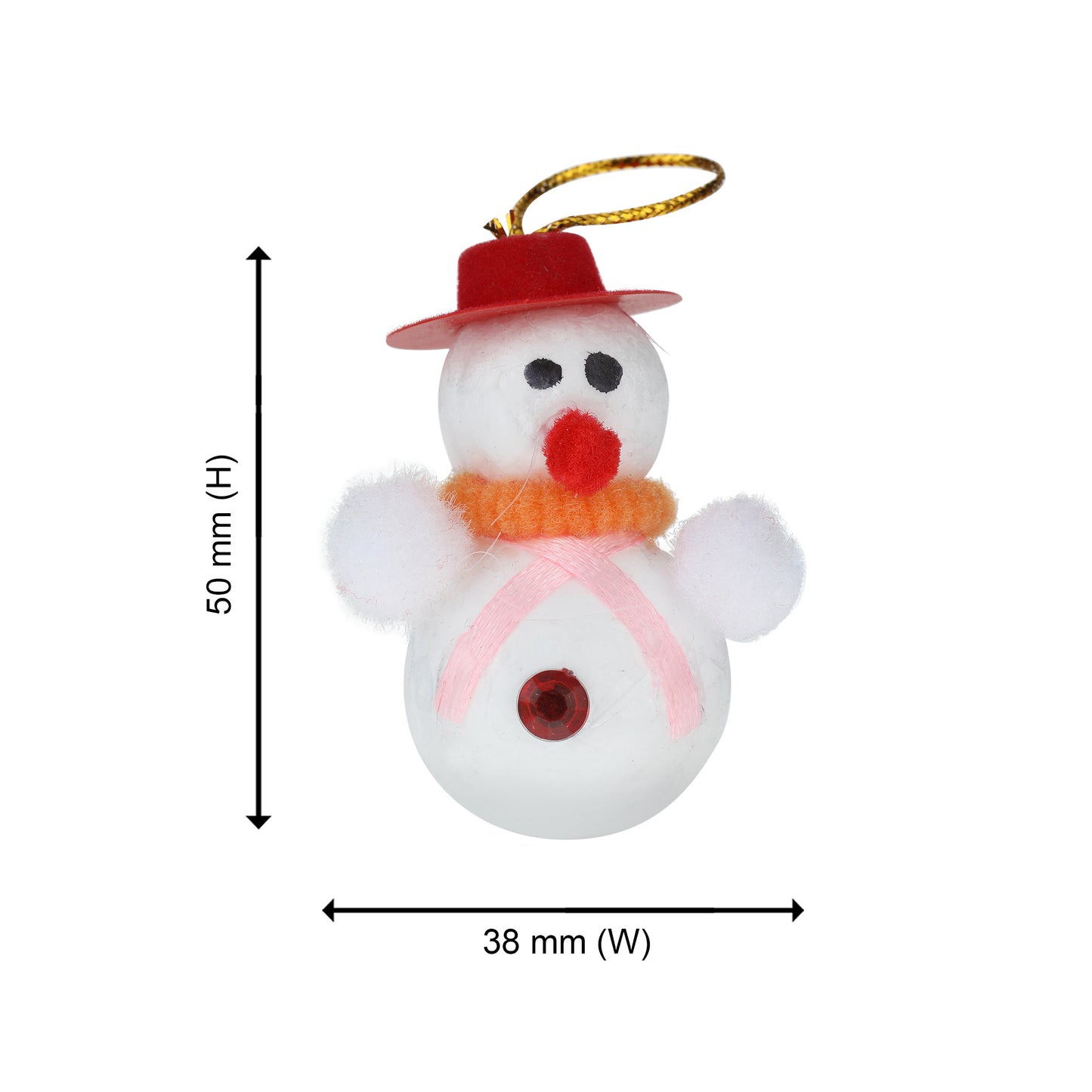 Merry Christmas Decor Snowman Hanging Ornaments (Pack of 6) Props Christmas Tree Decorations Items for Home Office | Xmas Gift for Women Men Family Friends