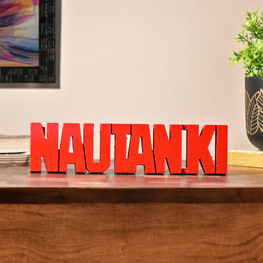 Nautanki Aesthetic Table Decor for Home or Office, Desk or Shelf. Quirky Room Decoration showpiece, Ideal for Birthday Gift, Corporate Gift, and Inspiring Wall Décor